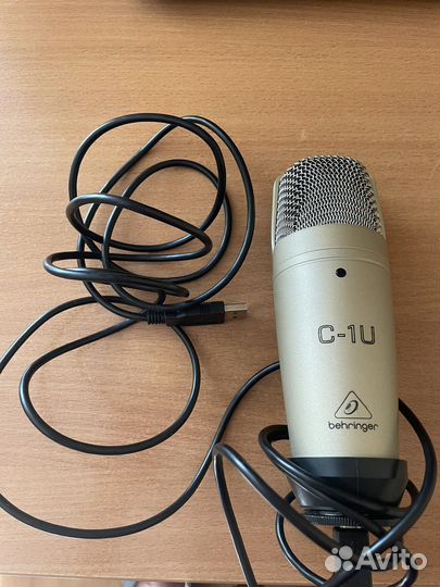 Микрофон студийный behringer c 1u