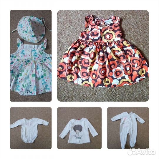 Вещи пакетом на девочку от 0 до 2х лет
