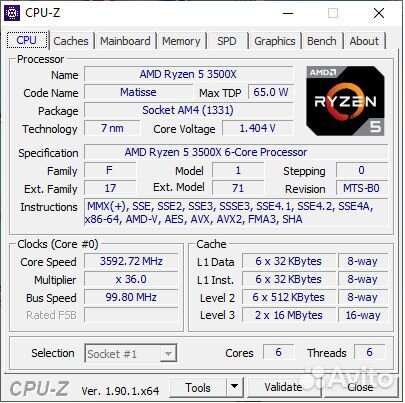 AMD Ryzen 5 3500x
