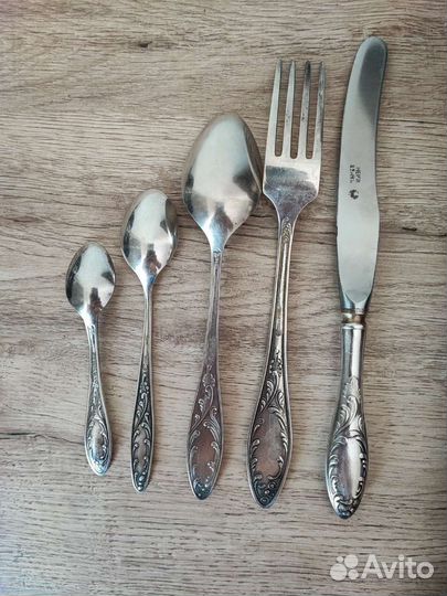 Набор столовых приборов мельхиор СССР