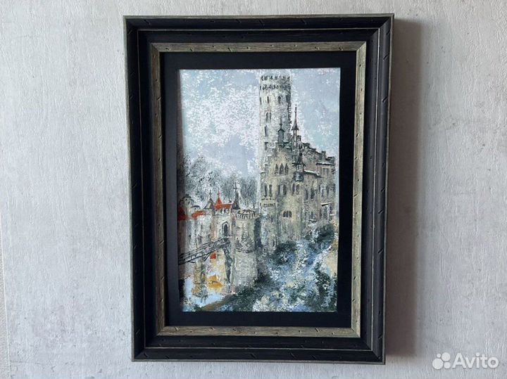 Картина маслом «Замок в Германии» 21х30