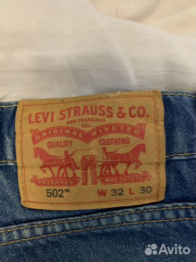 Джинсы levis 502 w32 L30