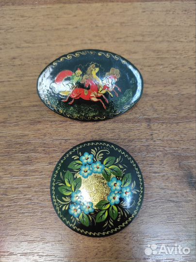 Брошки советские СССР Палех