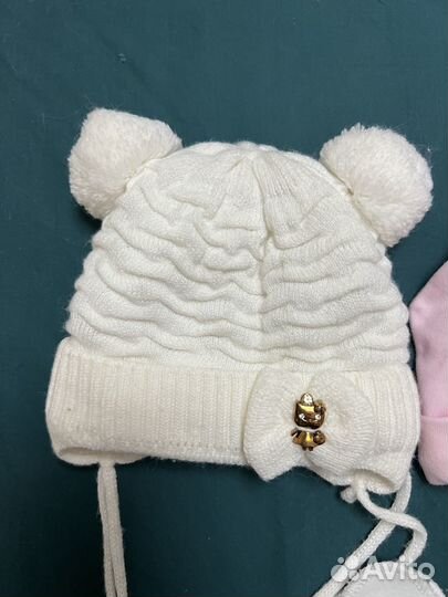 Шапки детская для новорожденных + царапки