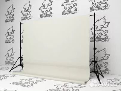 Бледносерый бумажный фотофон для фотостудии