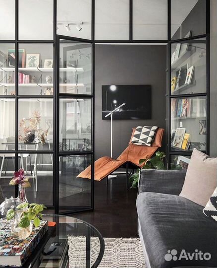 Стеклянная перегородка