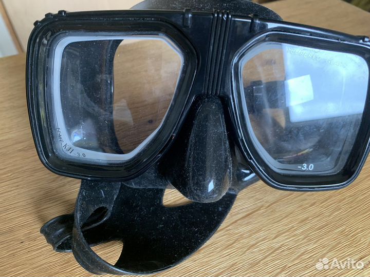 Маска для плавания с диоптриями -3