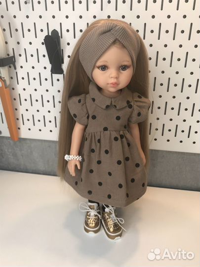 Платье+ повязка на куклу Паола Рейна
