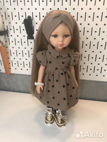 Платье+ повязка на куклу Паола Рейна