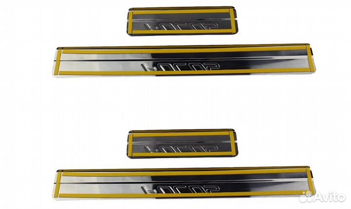 Накладки на пороги Форд Фокус 3 2011-2015г