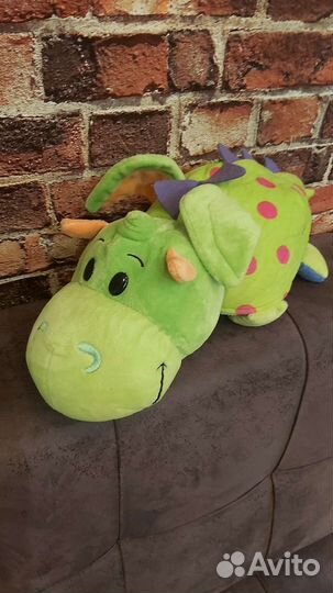 Игрушка-вывернушка мягкая Единорог-Дракон 35см