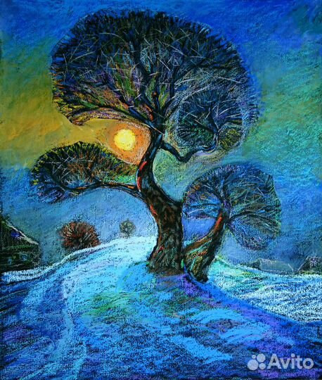 Картина, масл. пастель