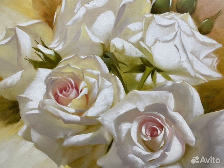 Картина маслом, цветы 