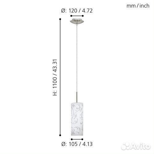 Eglo 90047 amadora подвесной светильник