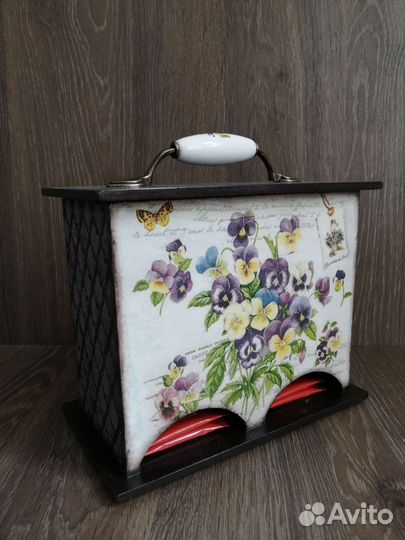 Шкатулка на 2 вида чая