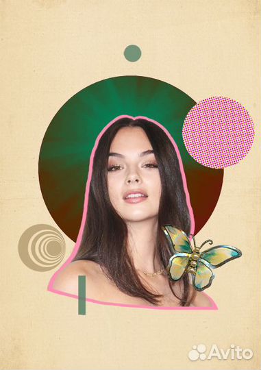 Портрет-коллаж по фото, портрет-постер на заказ