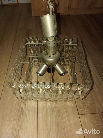 Винтажная хрустальная люстра СССР