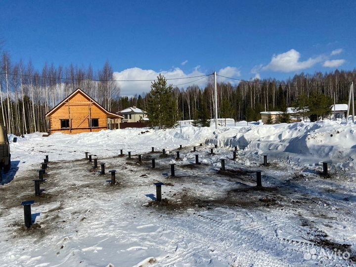 Винтовые сваи установка под ключ