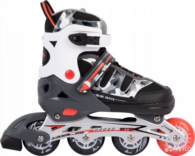 Ролики sitis Winner Black-White-Grey