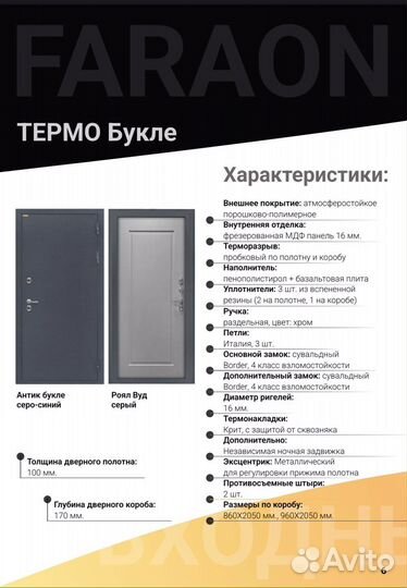 Дверь термо для дома