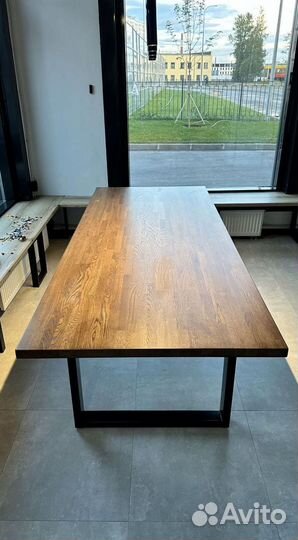 Стол новый лофт из массива дерева