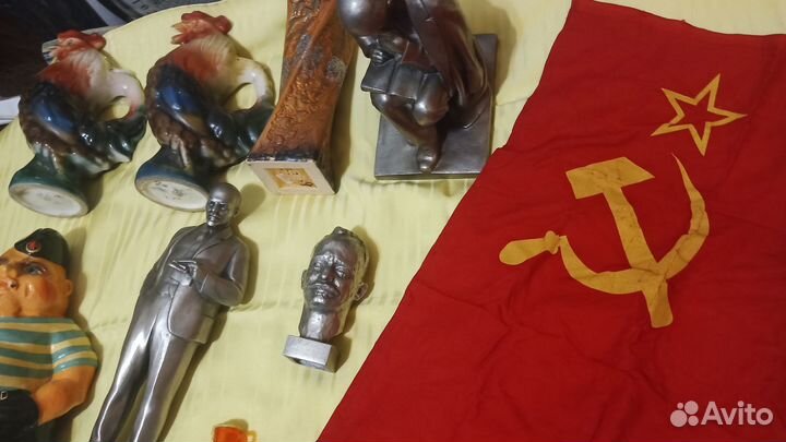 Бюст Шолохов и ст-ки Ленин и Ленин в разливе СССР