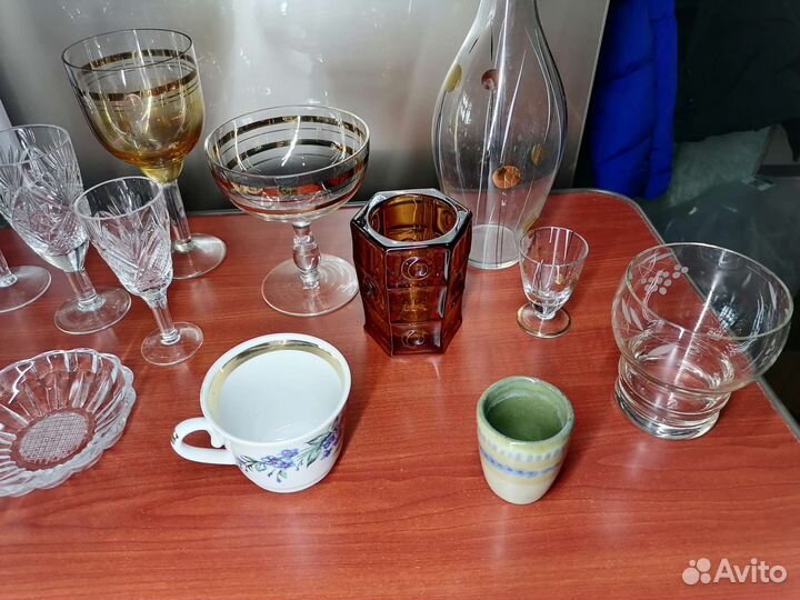 Посуда хрусталь, стекло СССР бокалы