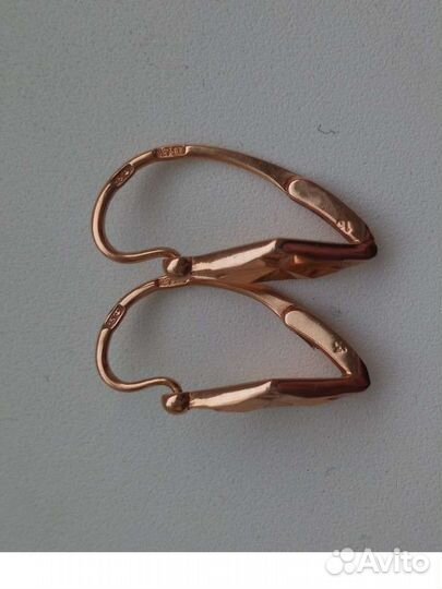 Золотые серьги 583 СССР