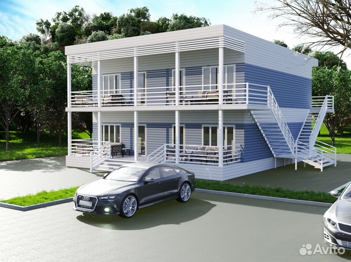 Лстк каркас мини-гостиницы