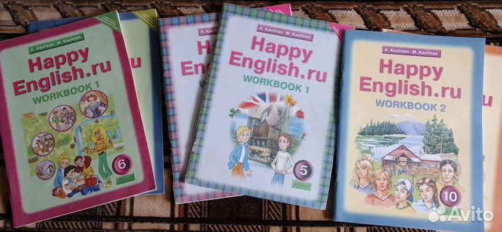 Учебники,тетради по английскому Enjoy English и др