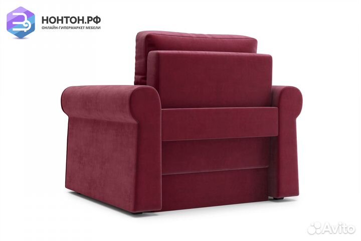 Кресло еврокнижка Лира бордовое