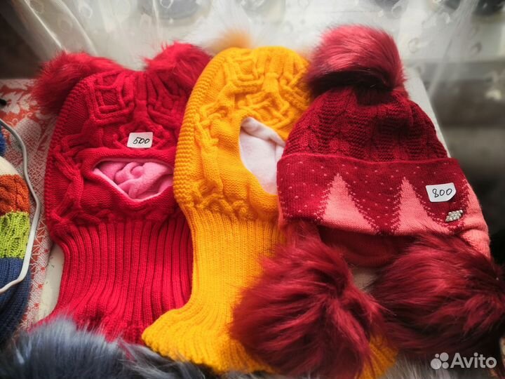 Шапочка вязаная детская