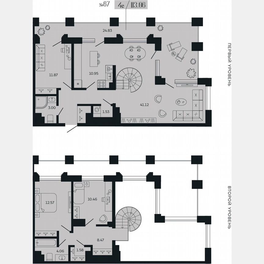 3-к. квартира, 113,1 м², 11/11 эт.