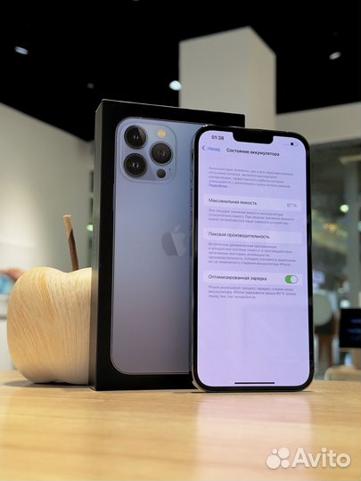 iPhone 13 Pro Max 128Gb Синий идеал Sim+eSim