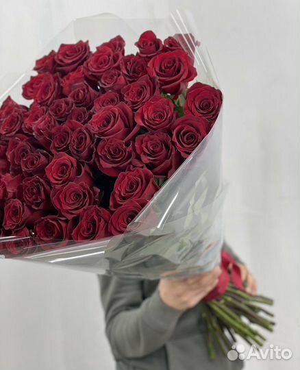 Букет из 51 розы 70 см