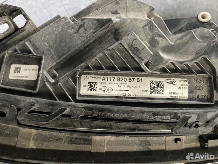 Фара левая Led Mercedes-Benz CLA w117 C117 16-н.в