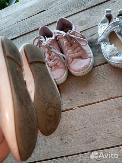 Кеды туфли для девочки 29 размер пакетом н липучке
