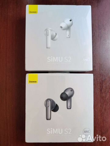 Беспроводные наушники Baseus simu S2. Новые