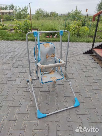 Детские качели уличные бу