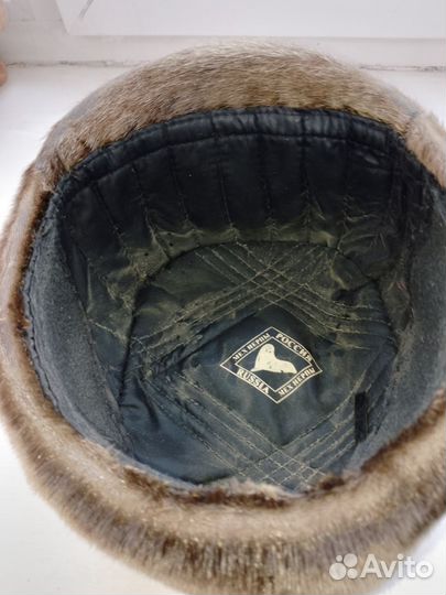 Норковая шапка мужская