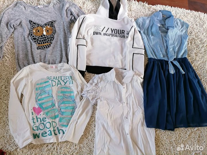 Блузки,кофты,джинсы на девочку