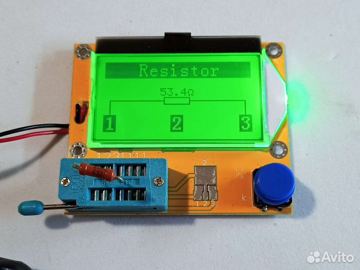 Тестер радиодеталей T4 RLC ESR Пит крона