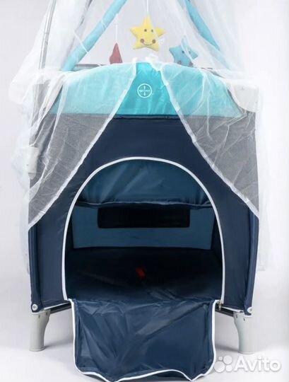 Детская кроватка манеж с матрасом