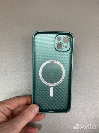 Чехол стеклянный Magsafe iPhone 14 Plus