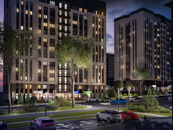 2-к. квартира, 59,2 м², 2/17 эт.