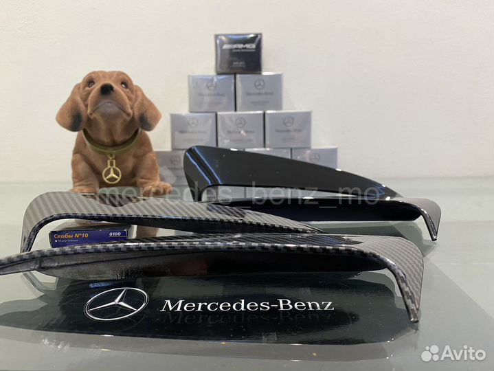 Спойлер заднего бампера Мерседес Бенц C class