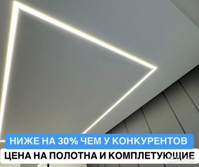 Натяжные потолки и свет