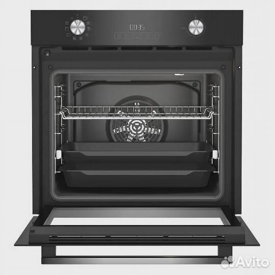 Встраиваемый электрический духовой шкаф hotpoint fe8 831 jsh blg черный, серебристый