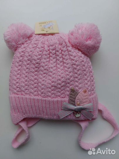 Шапка для девочки до года