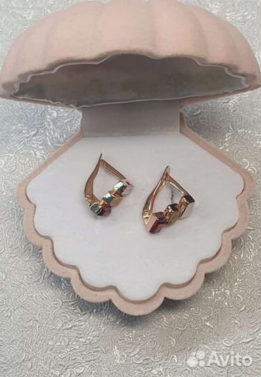 Золотые серьги 3,12гр